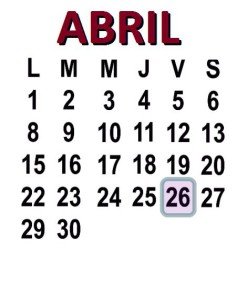 ABRIL 26 2013